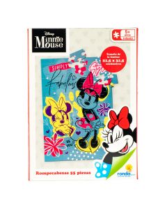 Rompecabeza Minnie Mouse 55pzas +5a
