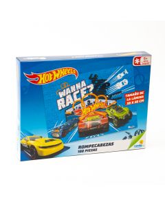Rompecabezas Hot Wheels 100pzas 39x28cm