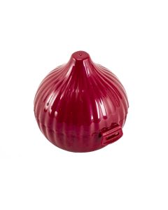 Recipiente porta cebolla morado