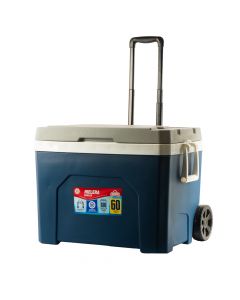 Hielera plástica lisa con ruedas 60l 