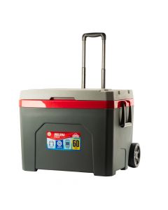 Hielera plástica lisa con ruedas 60l 