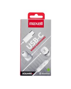 Audífono intrauditivo square tipo C blanco maxell
