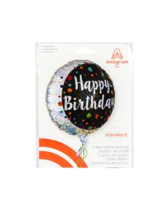 Globo metal Happy Birthday 18pulg