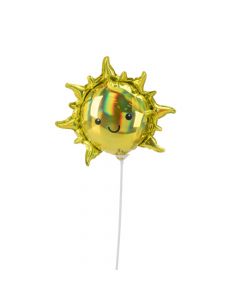 Globo metálico iridiscente sol
