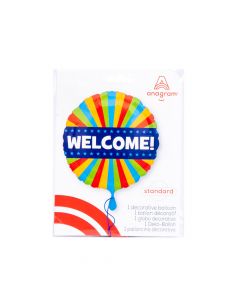 Globo metal welcome 18pulg