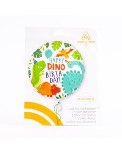 Globo happy dino birthday 18pulg