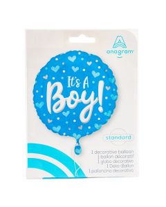 Globo it's a boy corazones 18pulg