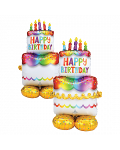 Globo airloonz pastel 2 pisos happy birthday