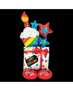 Globo airloonz regalo cupcake happy birthday