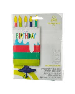 Globo metálico Modern Birthday