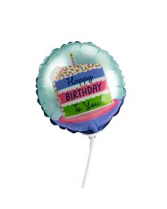 Globo satín happy birthday cake #9 