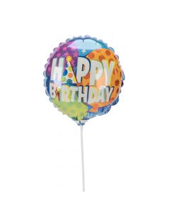 Globo metálico cumpleaños festivo