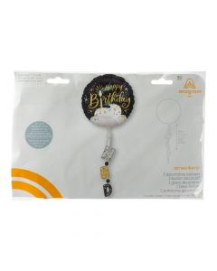 Globo metálico satinado elegante