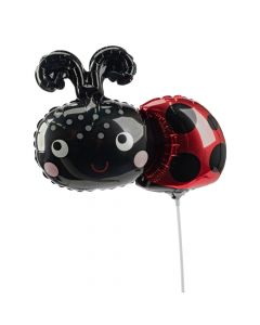 Globo metálico mariquita feliz