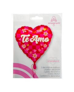 Globo metálico tablero te amo