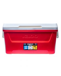 Hielera 45L rojo-blanco