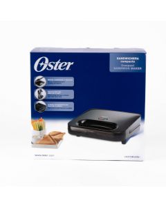 Sandwichera compacta 2 rebanadas negra Oster