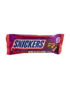 Chocolate snickers peanut brownie