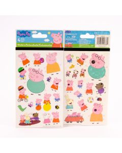 Calcomanía peppa pig 4 hojas +3a surtido