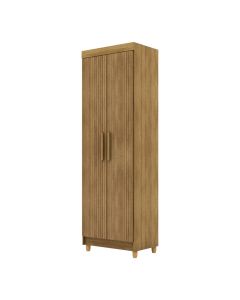 Mueble multiuso para cocina 2 puertas 5 estantes marrón