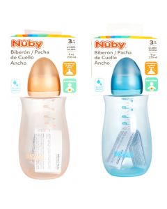 Biberón cuello ancho plástico