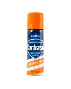 Espuma afeitar viajero barbasol piel sensible 57g