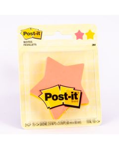 Notas adhesivas post-it especial estrella. 2.6x2.6