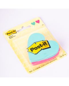 Notas adhesivas post-it forma corazón 2.6x2.6