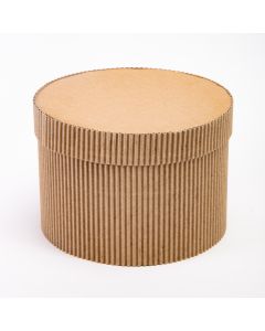 Caja cilíndrica corrugada