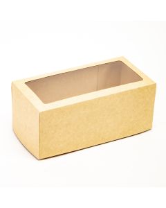 Caja cartón liso ventana 22x10,5x9cm