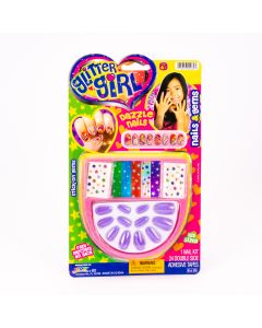 Una con gemas Ja-ru glitter girl dazzle nails +4a surtido