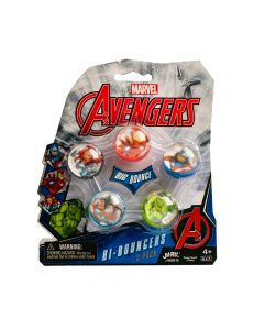 Bola plástica estampado avengers big bounce 5pzas +4a surtido