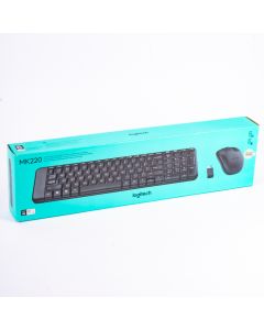 Kit Logitech teclado y mouse inalámbrico mk220 