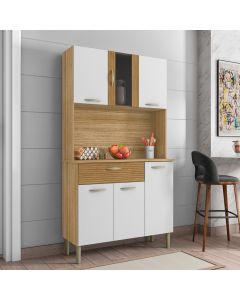Mueble cocina multiuso 6 puertas 1 gaveta 