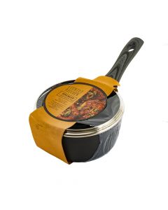 Olla metal y estampado puntos con tapa 1.5qt