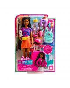 Muñeca Barbie life in the city con accesorios +3a