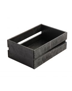 Caja madera t/rejas abierta 6.8x20x12cm negro