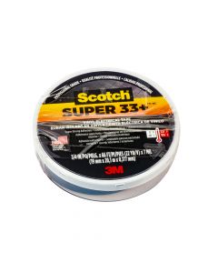 Cinta tape scotch super 33 19mmx20m negro 3m