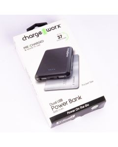 Batería externa Dual USB 37h 5000mah negro
