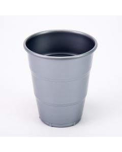 Vaso plástico plateado 7oz 10und 