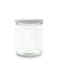 FRASCO DE VIDRIO PARA CONSERVA CON TAPA 266 ML