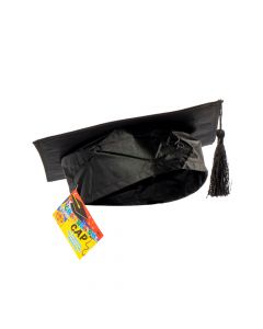 Sombrero tela graduacion +14a negro