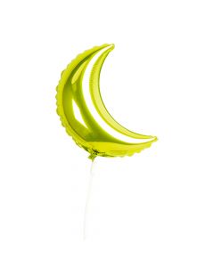 Globo metal luna verde limón 9pulg