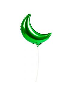 Globo metal verde liso 9pulg