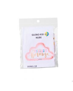 Globo metálico felicidades nube hermosa 18pulg