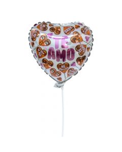 Globo metálico amor 9 pulgadas