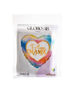 Globo te amo pastel