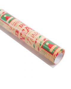 Papel regalo taller de santa 