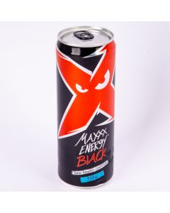 Bebida Maxxx Energy black 350ml lt sleek