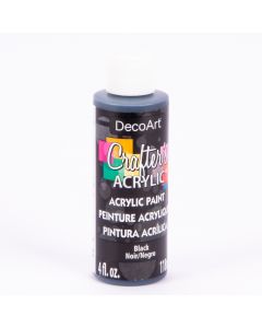 Pintura cafter Decoart negra 4 onzas